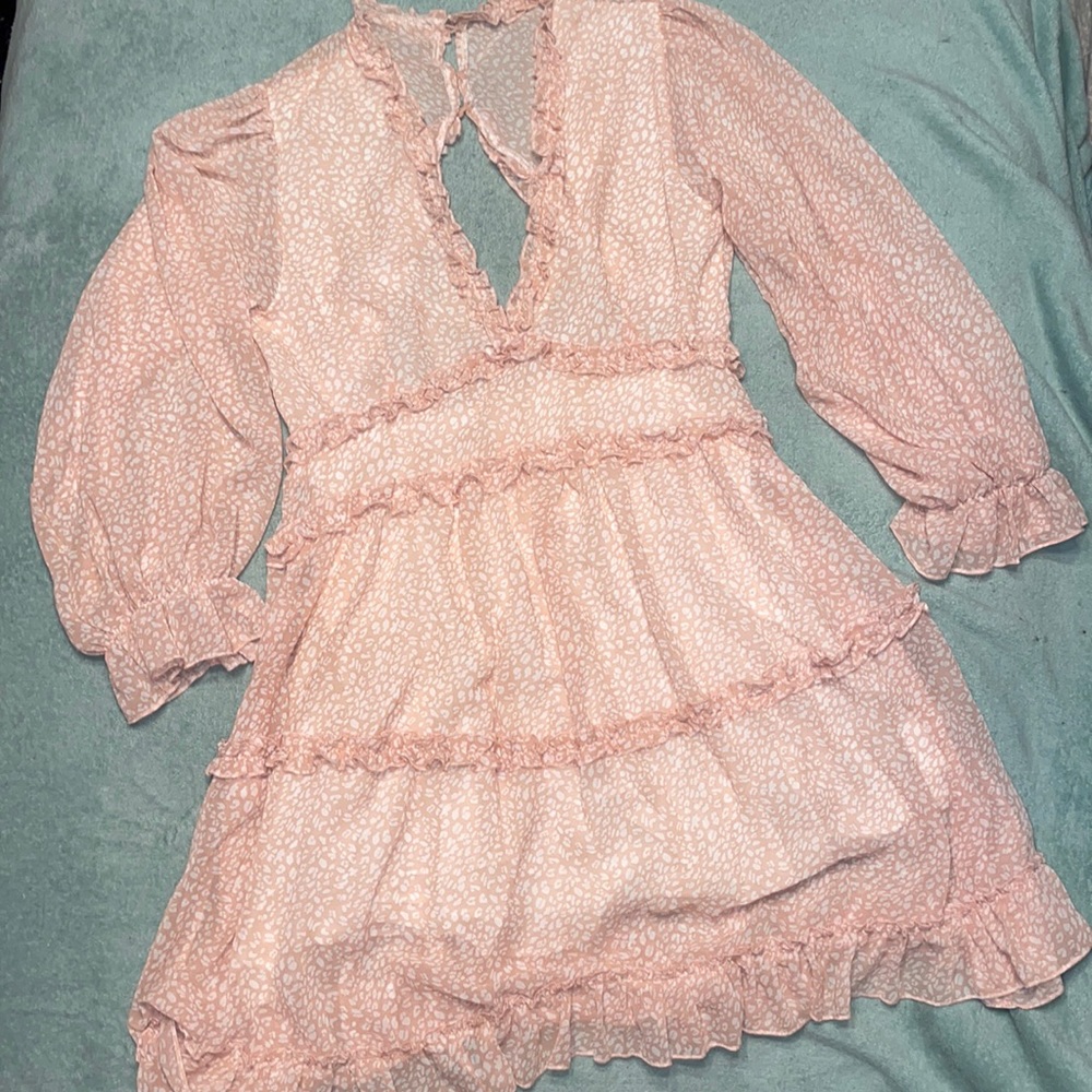 Frilly Pink Dress sz M